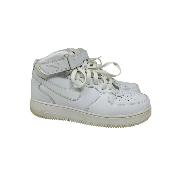 Nike Air Force 1 Mid \'07 CW2289-111 TRIPLE WHITE Men\'s Shoes SIZE 8.5 main image 4